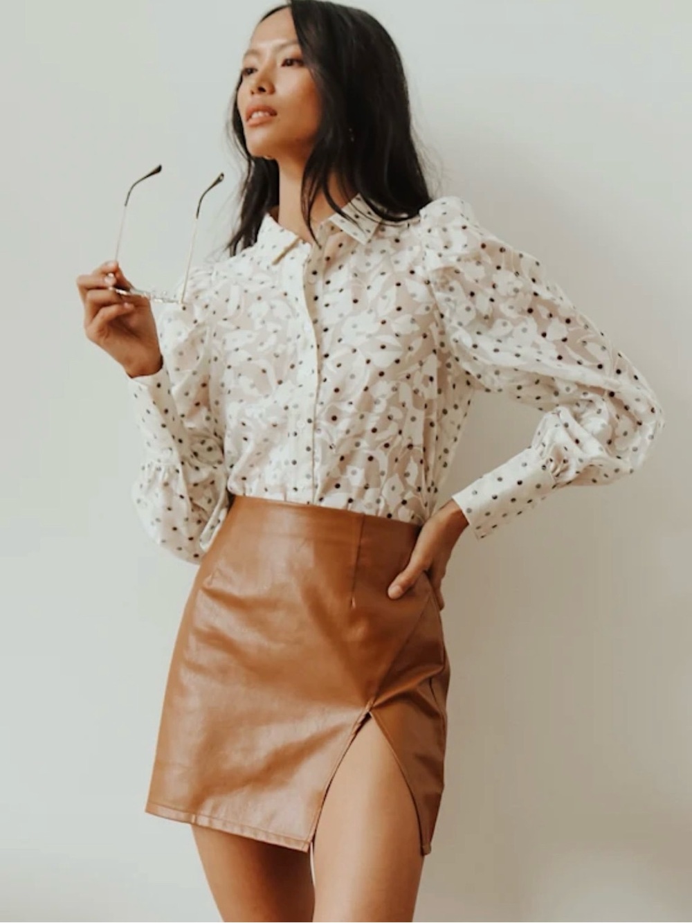 NWT Lulus Vegan Leather Mini Skirt